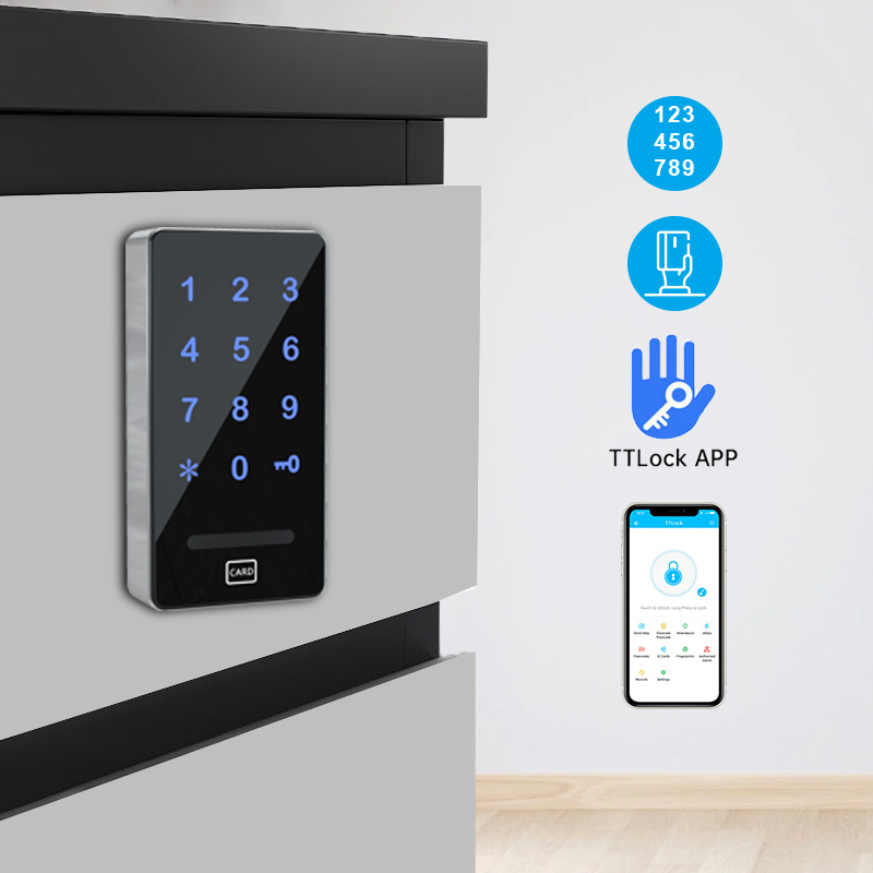 TTlock App Smart Door Lock  Cerradura Inteligente Digital RFID Card Keyless Smart Cabinet Electronic Lock for Gym Spa Sauna