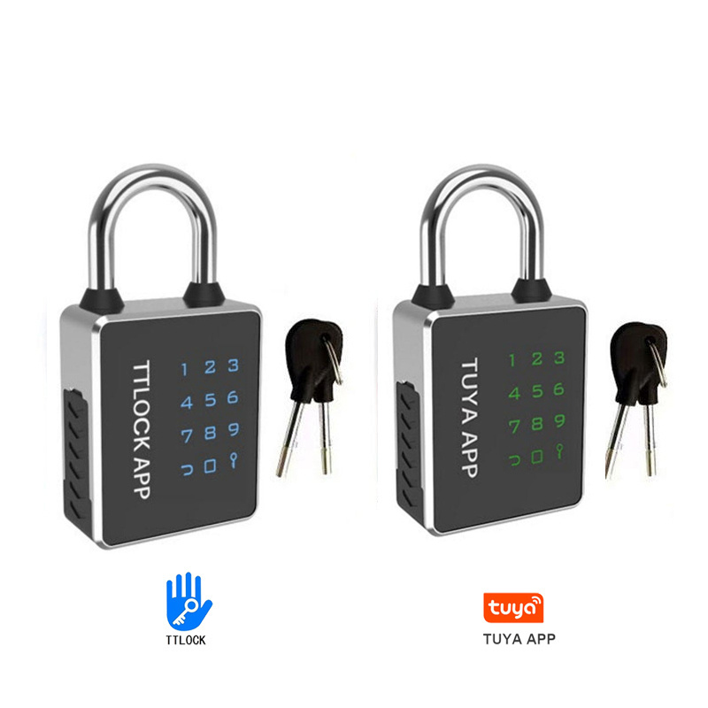 Waterproof 50mm Number Combination Touch Keypad Digital RFID Card NFC Blue tooth TTlock Tuya APP Smart Padlocks with Key