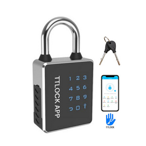 Waterproof 50mm Number Combination Touch Keypad Digital RFID Card NFC Blue tooth TTlock Tuya APP Smart Padlocks with Key