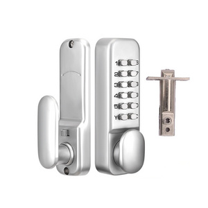 Outdoor Zinc Alloy mechanical code lock combination push button pin password keyless door lock