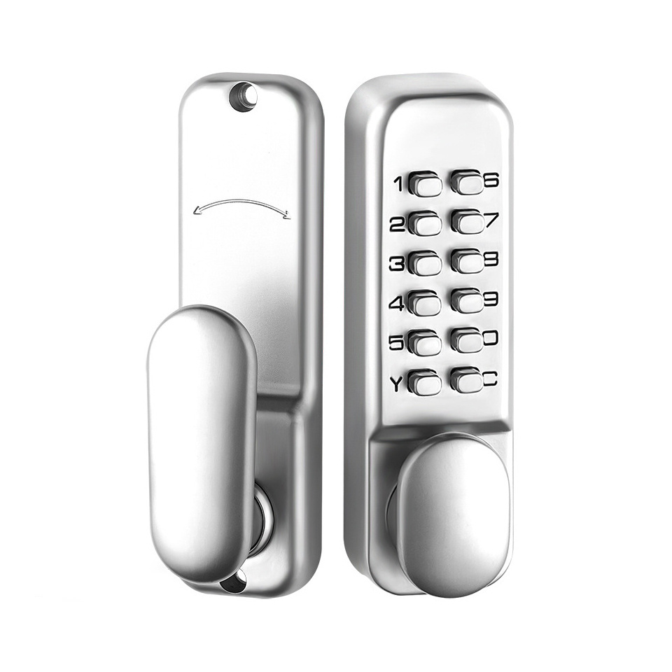 Outdoor Zinc Alloy mechanical code lock combination push button pin password keyless door lock