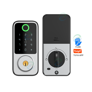 American Auto Digital Door Lock with TTlock Tuya App Keypad Home electric Password Finger print WiFI Keyless Smart Deadbolt Lock