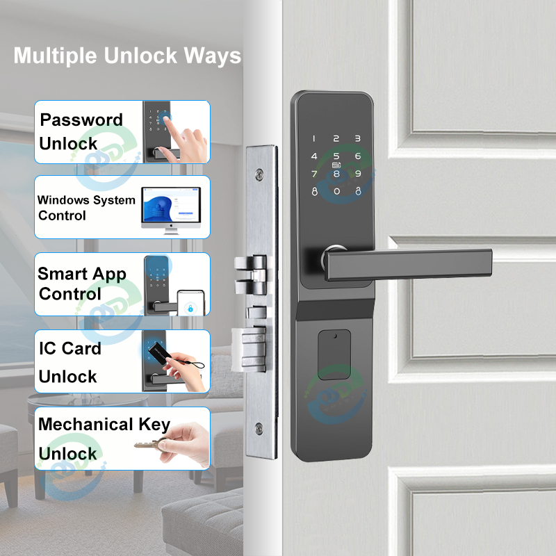 TTlock TThotel Cerradura Inteligente Hotel Door Lock System Electronic Security Digital Password RFID Key Card Smart Door Locks