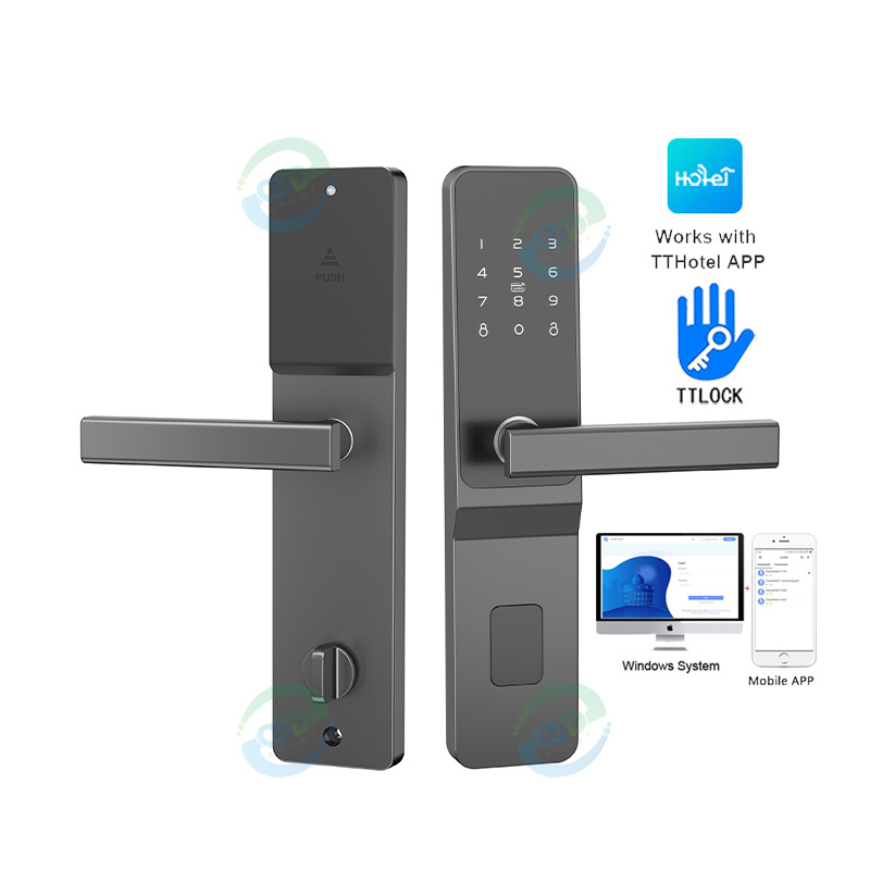 TTlock TThotel Cerradura Inteligente Hotel Door Lock System Electronic Security Digital Password RFID Key Card Smart Door Locks