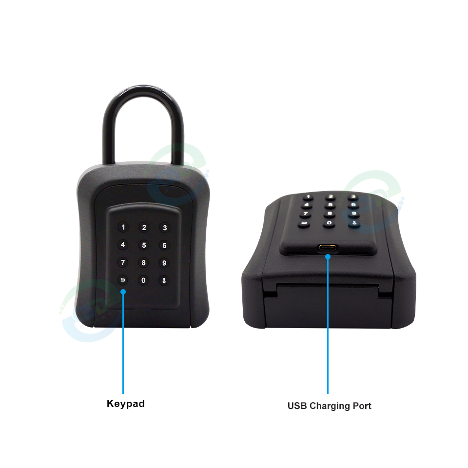 Cheapest Waterproof Key Safe Tuya Smart Lock Box Security Smart Keys Storage for Outside Digital Password Smart Key Lock Box