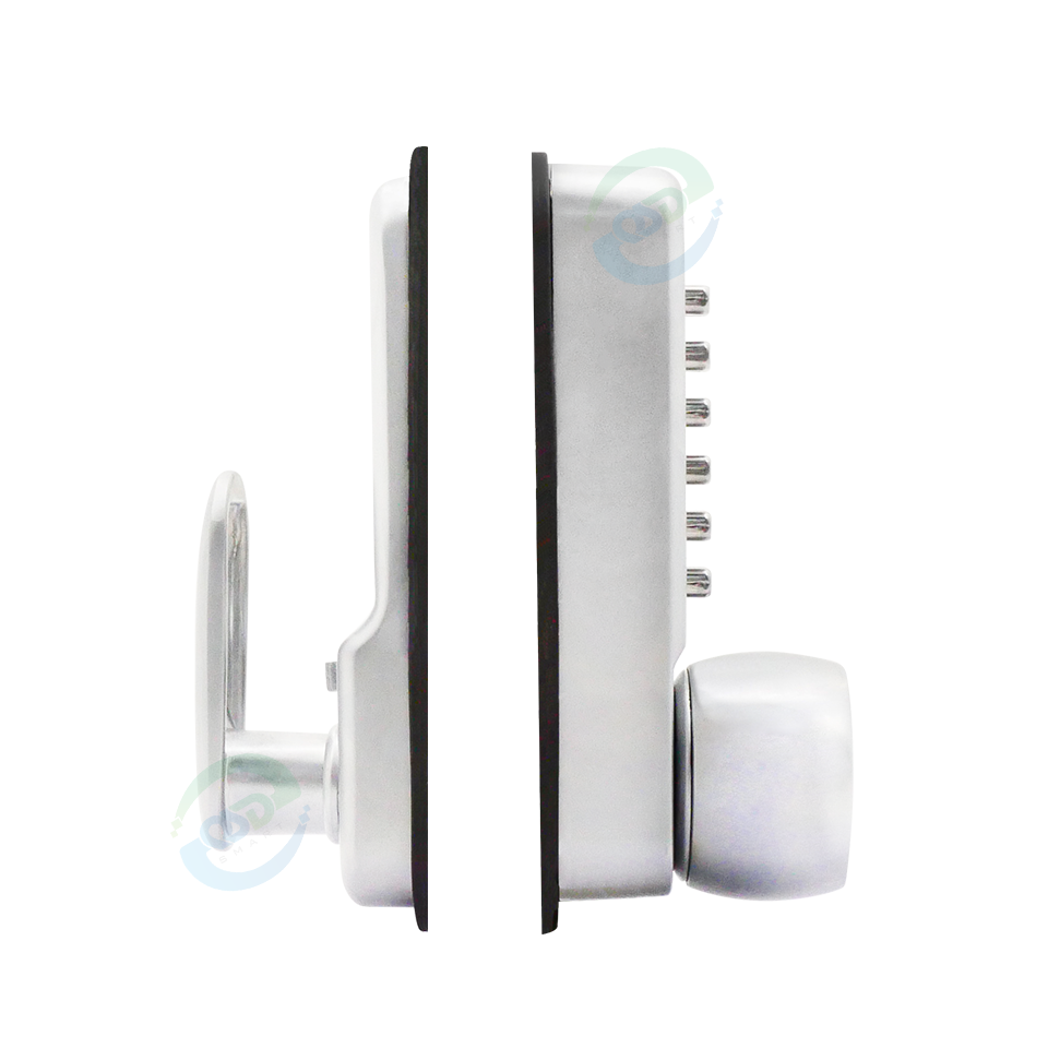 Zinc Alloy Silver Digital Passcode Combination Locker Lock Push Button Mechanical Code Key Lock Entry Main Gate Door