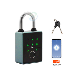 New Feature Smart Fingerprint Padlock Waterproof Tuya TTLock App Digital Smart Key Card Portable Safety Lockout Padlock