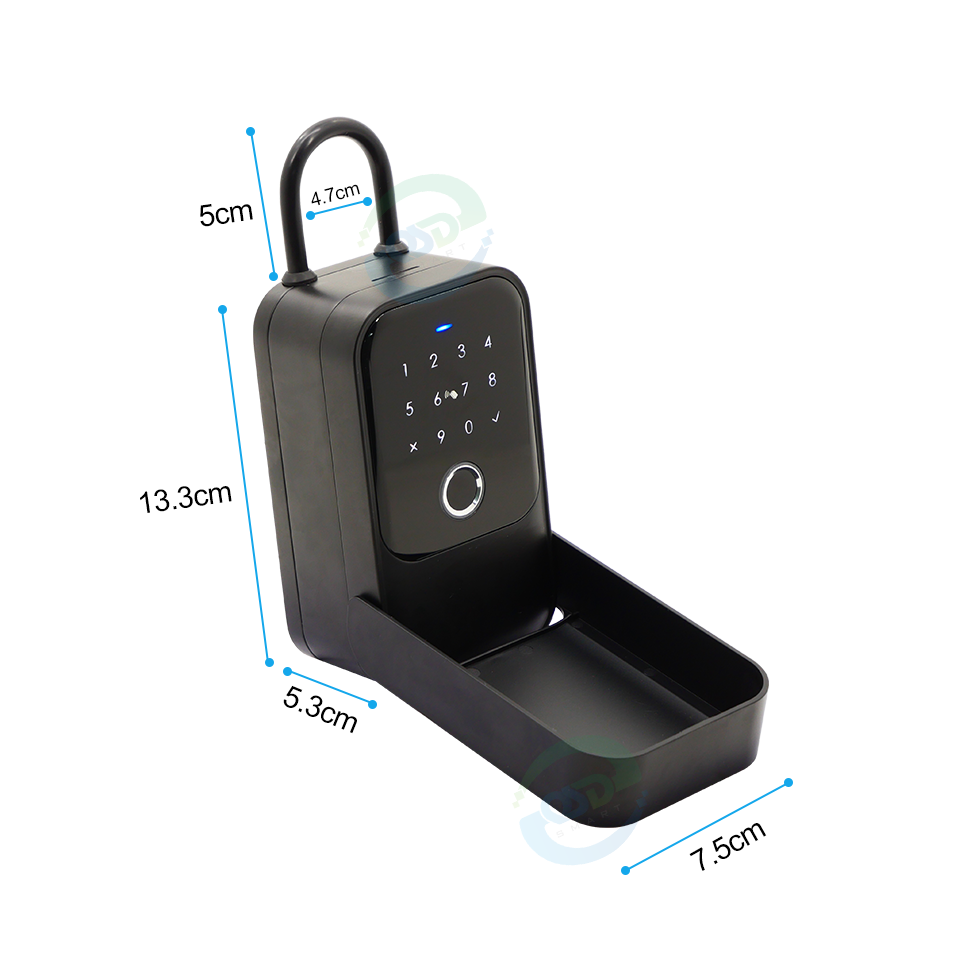 Waterproof Smart Key box wireless wifi anti-theft electric Password RFID card fingerprint Keyless Tuya TTlock APP Smart Key Box