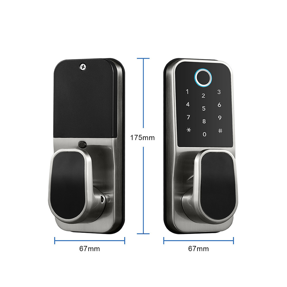 Code Combination Touch Keypad TTlock App Control Smart Lock Fingerprint Sense RFID Card Access Smart Deadbolt Lock