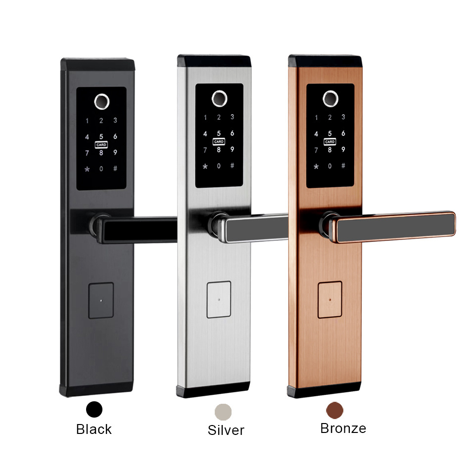 High Security TTLock Smart Finger print Door Lock Intelligent Digital Door Handle Keyless Lock Entry Home Front Door