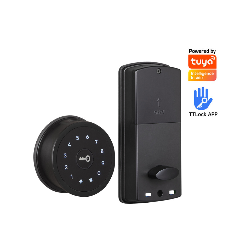 Electric Drop Bolt Deadbolt Lock with Keypad Home Keyless Entry WiFi Tuya TTlock Digital Finger print Deadbolt Smart Door Lock