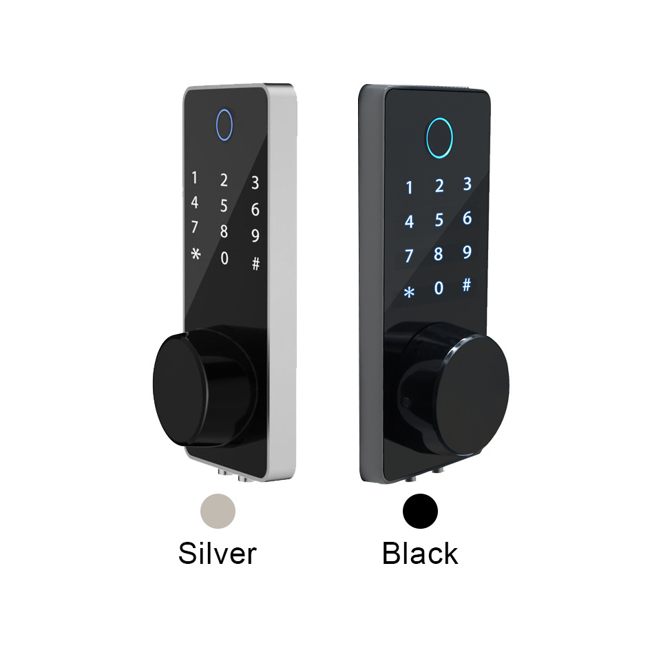 Touch Keypad Fingerprint Sense Smart Deadbolt Lock Code Combination Tuya TTlock Control RFID Card Access Door Lock