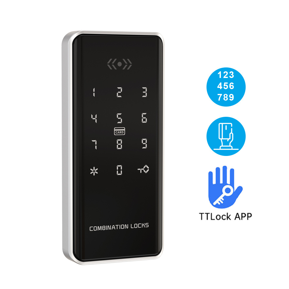 Security Digital Rfid Electronic Cabinet Lock Smart Password Intelligent Drawer Locker Lock with TTLock App