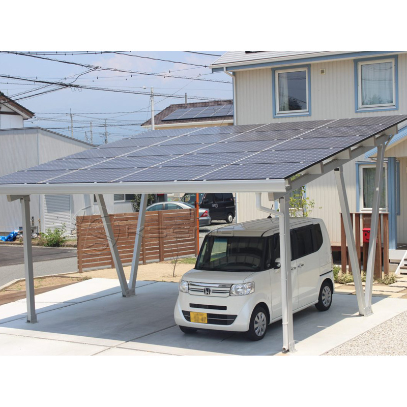 Fast Installation Solar Carport Racking 10 kw Solar Aluminum Parking Structure PV Solar Carport Mounting System PV Carport