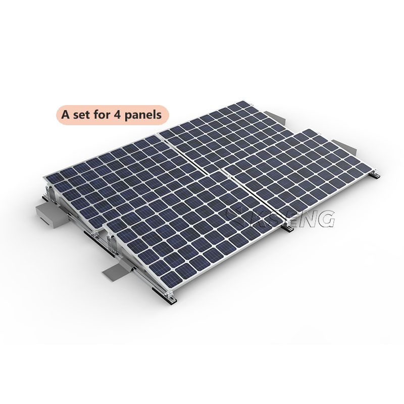 European warehouse PV Mount System Solar Panel Ground Mounting Solution Solar Ballasted Roof Mounting Brackets