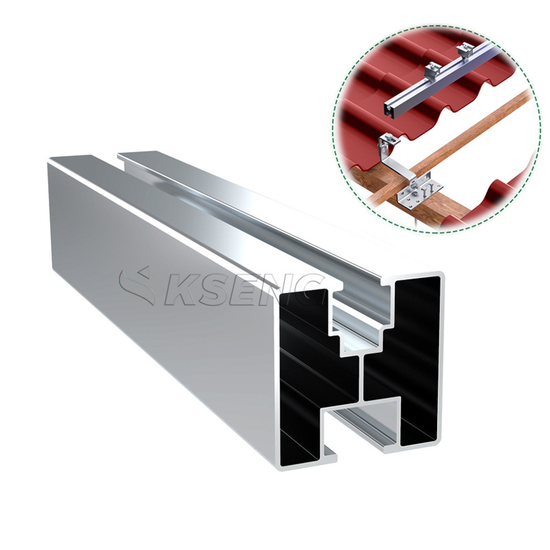 Aluminum Rail Pv Roof Mounting Structure Solar Panel Mounting Rail Aluminum Solar Rail