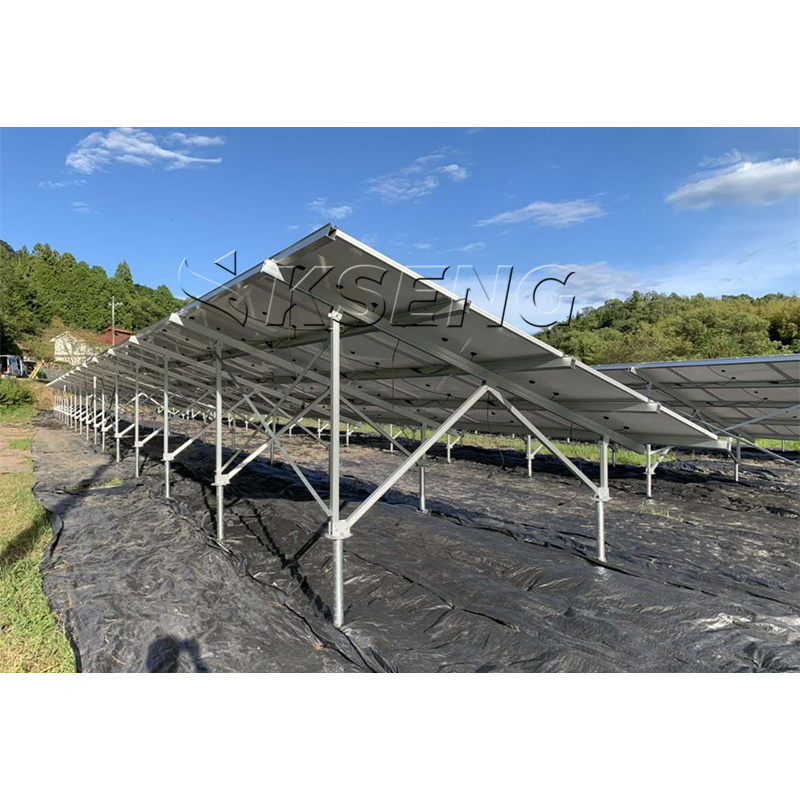 Kseng Ground Style Solar Panel Mounting Stand Called Stand Galvanized Steel Aluminium Solar Panel Ground Mounting System