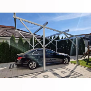 Kseng  Aluminum Solar Car Port With Ground Application Carport Parking Racking Structure Solar Panel Carport Roof