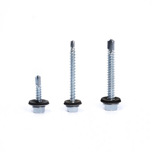 Galvanized Tornillos Patta Hex Washer Head Self Drilling Metal Concrete Screw Stainless Csk Roofing Screw with Epdm Washer 150mm