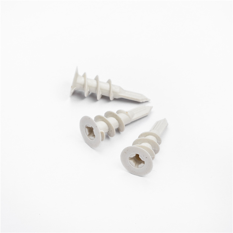 Free Samples for M8X60 self drilling drywall plastic nylon anchor screws and nails with hollow wall expansion anchor