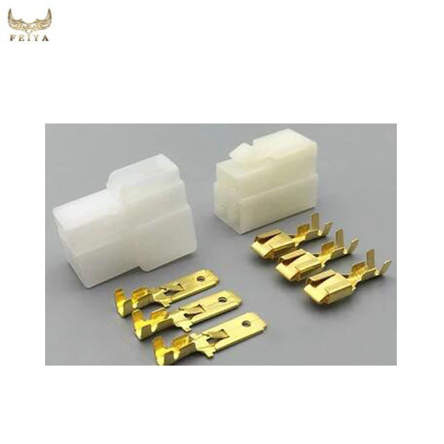 2 Pin Electronics Connector OEM 6.3mm auto electrical connectors types,2 pin electric male female ...