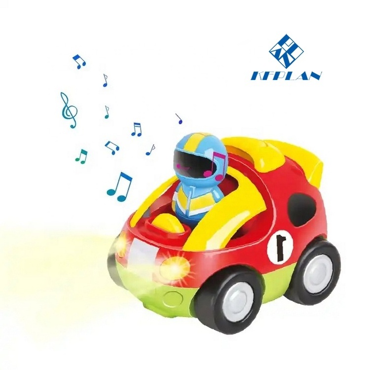 Fancy Design 2 Channel Mini Cartoon Car Racing Toys Remote Control RC Cartoon Racing Car Kid Toy With Lights And Music