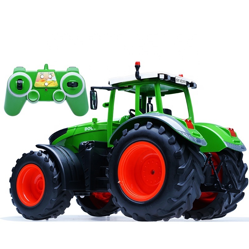 Double E E351-003 RC Tractor 1:16 Scale Farmer Truck Hay Transport Drip Mowing Trucks Trailer Dump Large Construction Vehicle