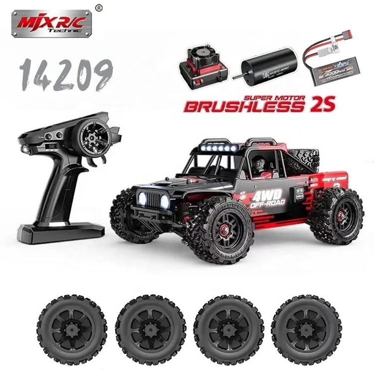 MJX 14209 Hyper Go RC Racing Desert Pick-up Truck 1/14 Brushless Vehicles Off-Road Drifting High-Speed 4WD Truck