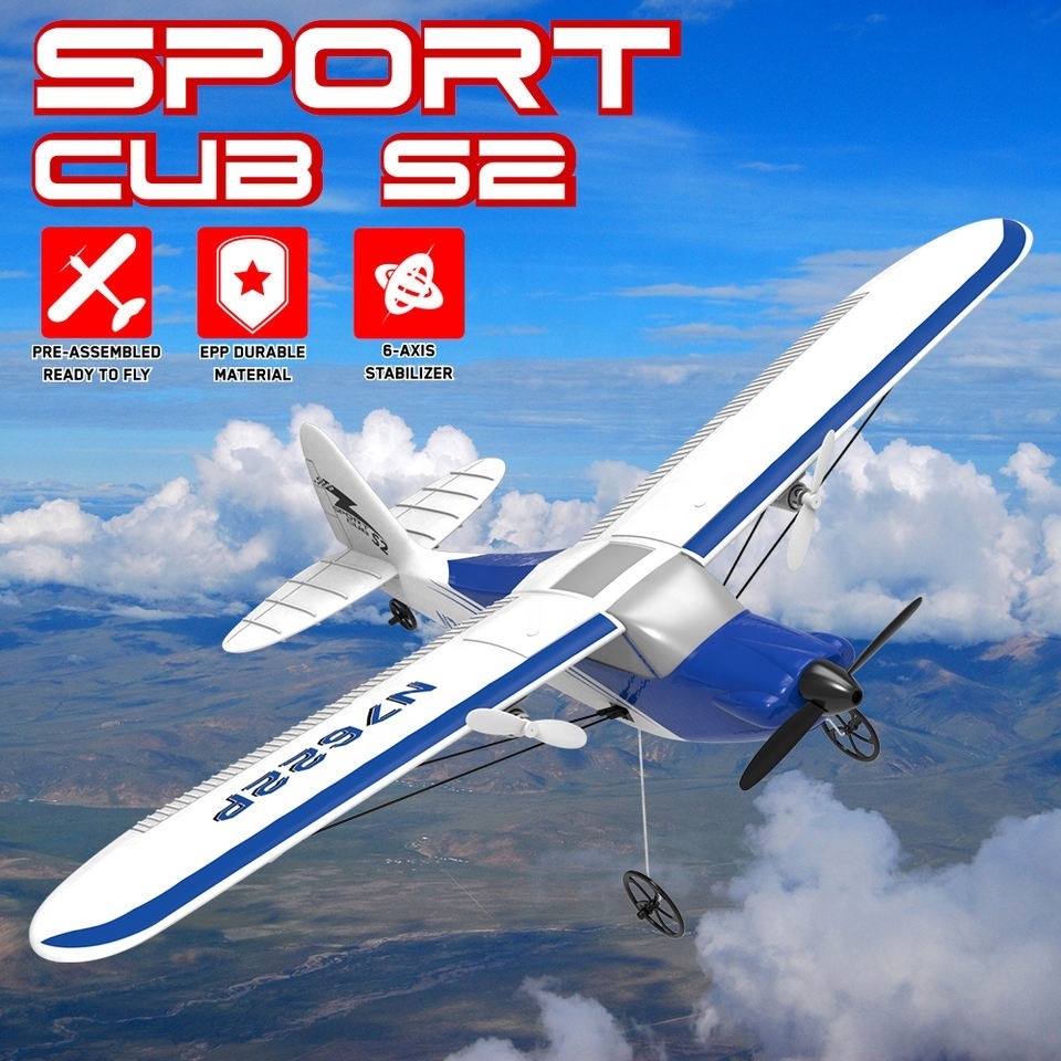 Volantex 762-2 SportCub 2CH 400mm RC plane RTF Radio Control Aircraft Electric Toys RC Airplane Outdoor Glider Model For Boys