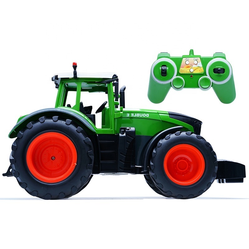 Double E E351-003 RC Tractor 1:16 Scale Farmer Truck Hay Transport Drip Mowing Trucks Trailer Dump Large Construction Vehicle