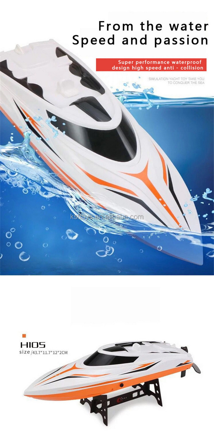 Wholesale TKKJ H105 2.4GHz 20Km/H Speedy Large Racing Electric Remote Control RC Radio Control Fast Speed Model Boat Ship