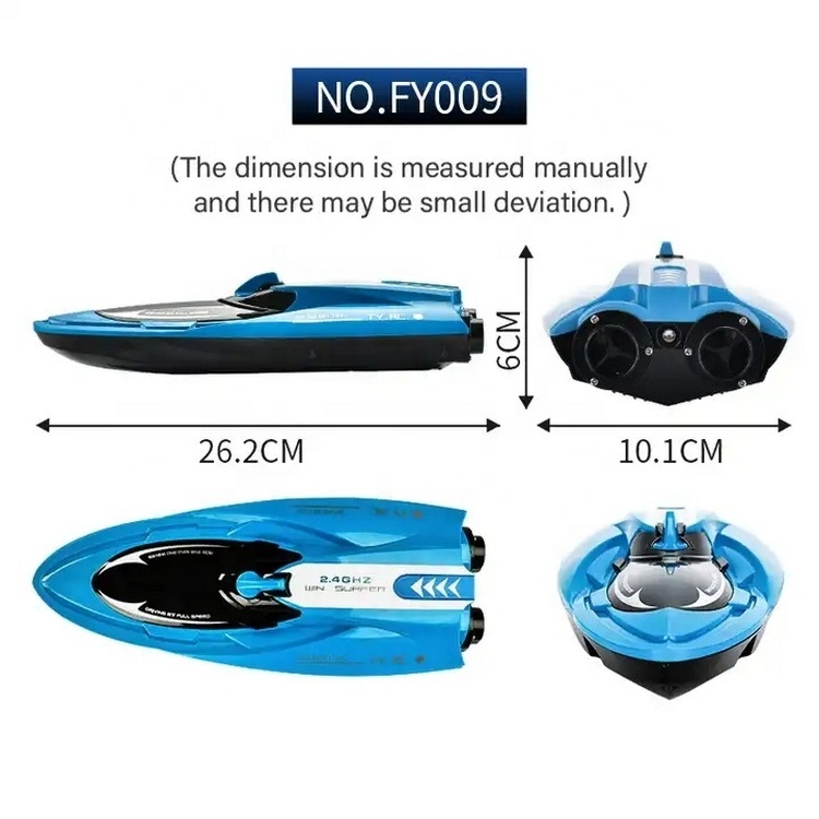 Low Price FY009 RC Boat 2.4G Remote Control Double Vortex Jet Twin Turbojet Speedboat Waterproof Cover Protection RC Boat