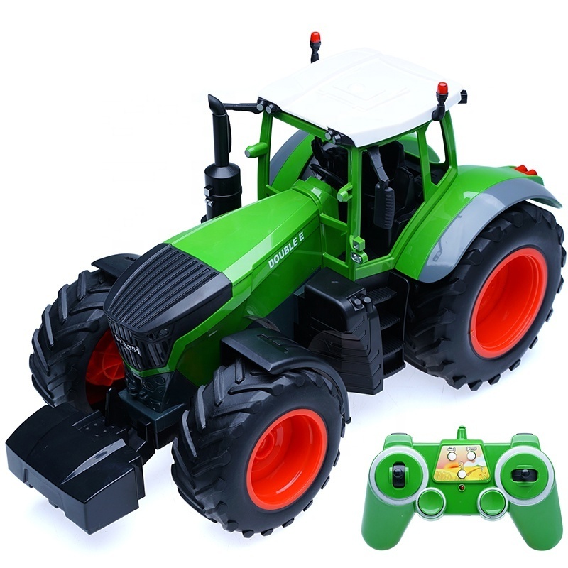 Double E E351-003 RC Tractor 1:16 Scale Farmer Truck Hay Transport Drip Mowing Trucks Trailer Dump Large Construction Vehicle