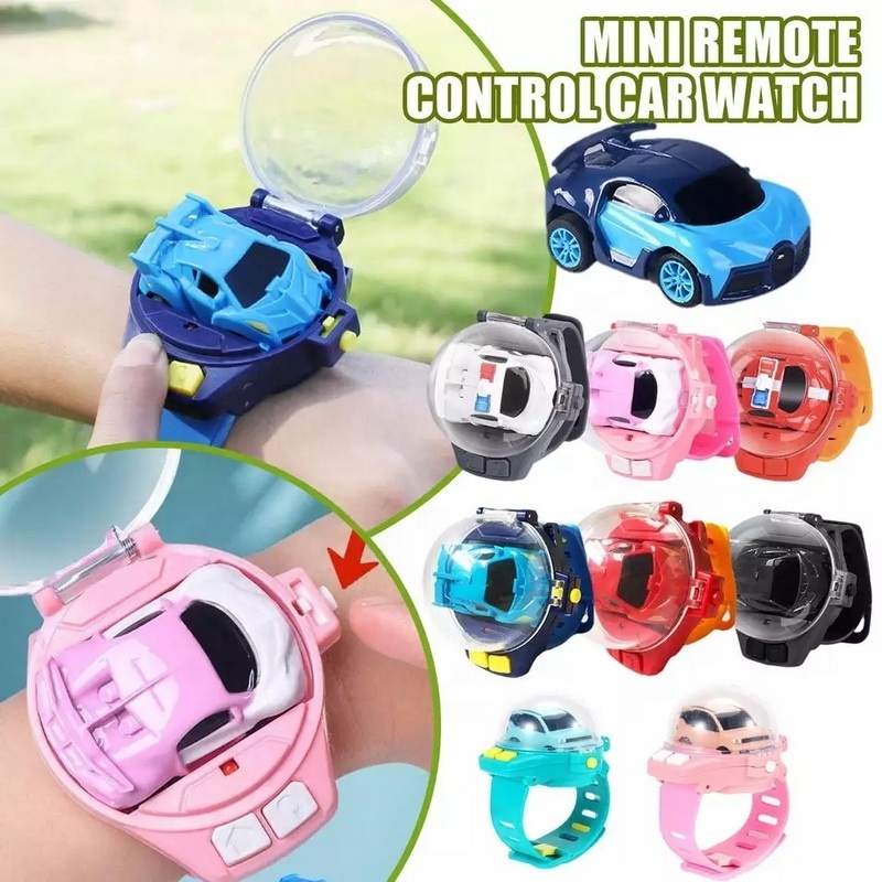 Mini Watch Car 2.4G Watch Remote Control Vehicle Cute Truck Infrared Sensing Rc Cars Toys For Baby Small Children gift