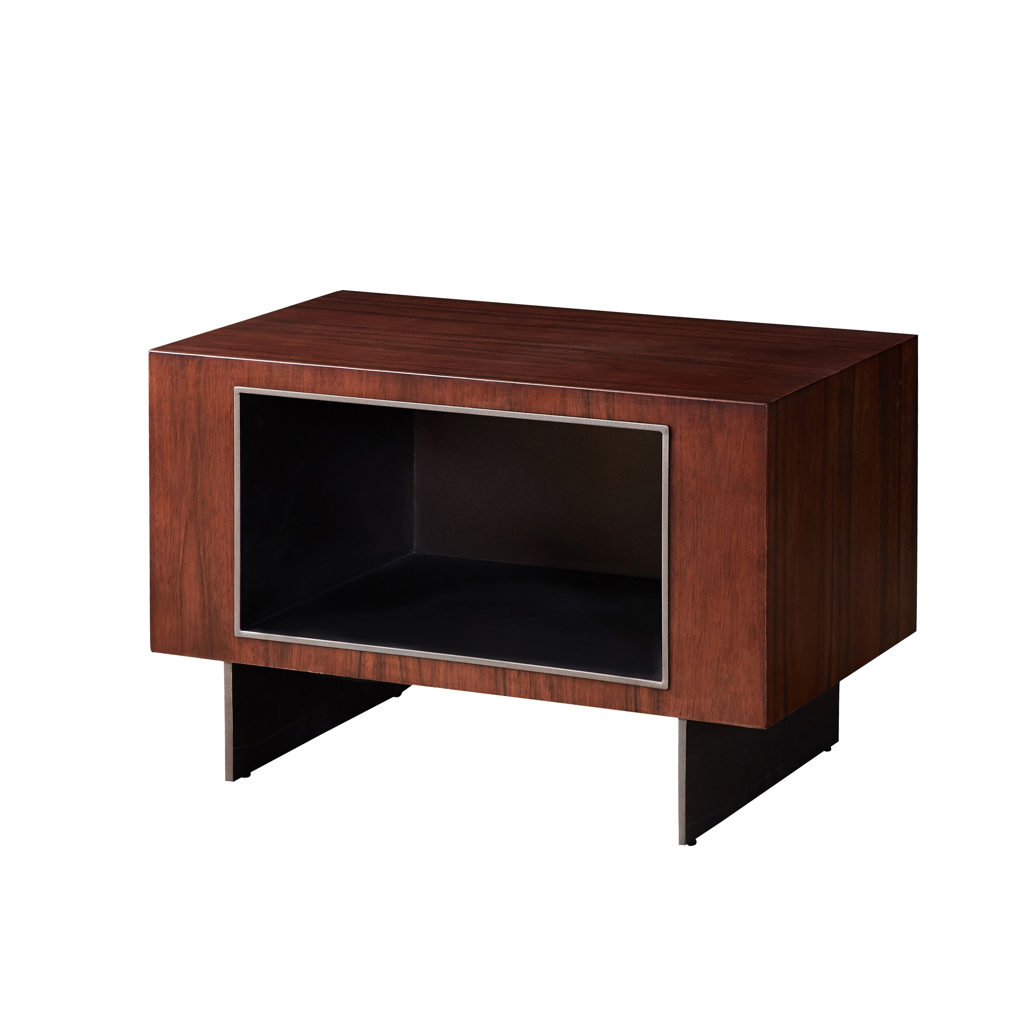 Modern luxury living room sideboard, villa hotel bedroom furniture solid wood bedside table