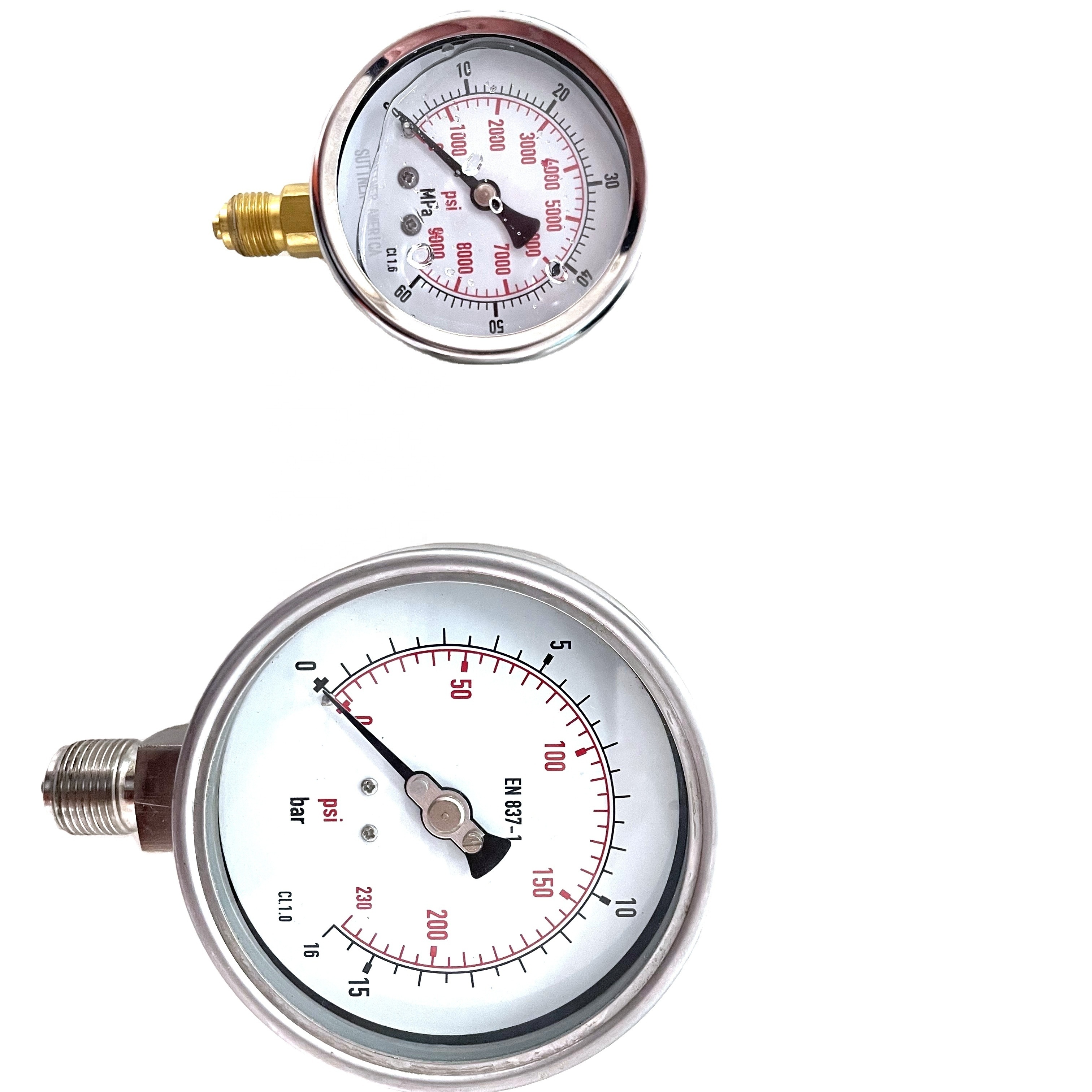 water oil hydraulic jack  Pressure gauge