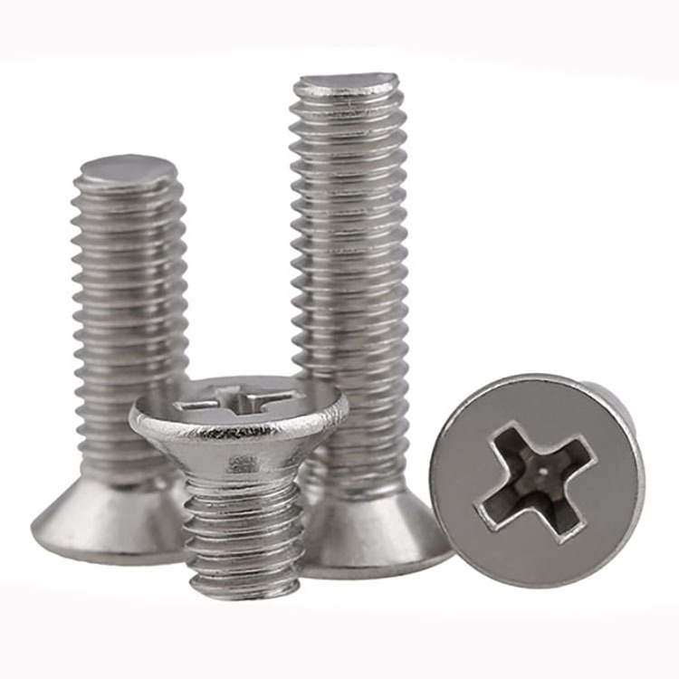 DIN965 Stainless steel Cross recessed countersunk head screw DIN 965 countersunk cross recessed machine screw