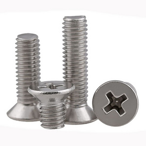 DIN965 Stainless steel Cross recessed countersunk head screw DIN 965 countersunk cross recessed machine screw