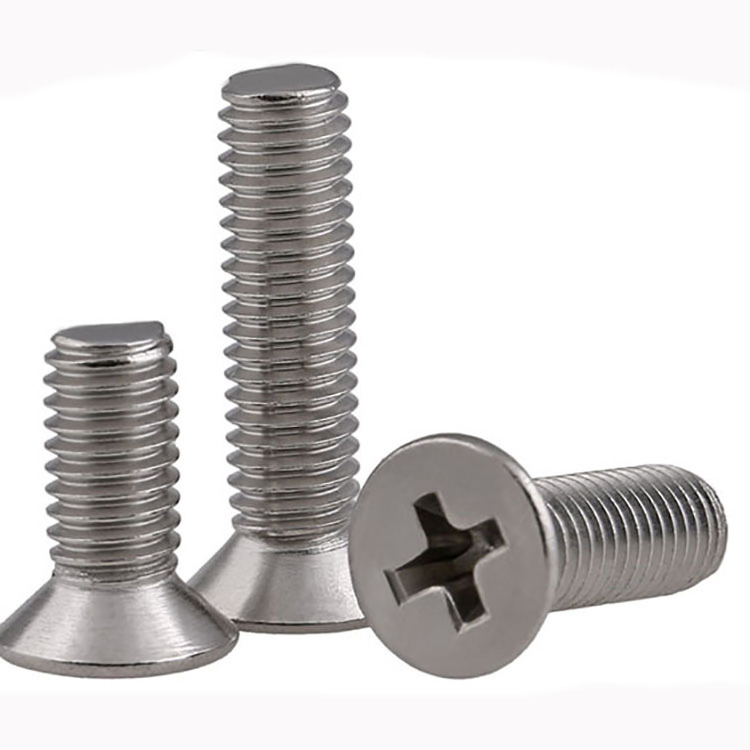 DIN965 Stainless steel Cross recessed countersunk head screw DIN 965 countersunk cross recessed machine screw