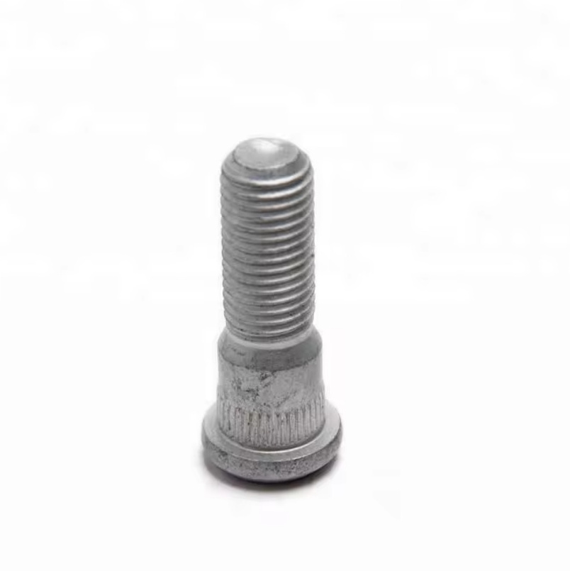 Carbon Steel Wheel Hub Bolt car auto high tensile knurl hub wheel bolt 10.9 grade hex 17 zinc wheel lug bolt