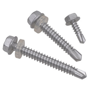 Hex Flange Head Self-Drilling Tek Screw Hexagon Washer Head Drilling Screws