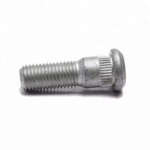 Carbon Steel Wheel Hub Bolt car auto high tensile knurl hub wheel bolt 10.9 grade hex 17 zinc wheel lug bolt