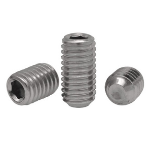 DIN 916 Allen Drive No Head Grub Set Screws DIN916 stainless Steel 316 Hexagon Socket Set Screws With Cup Point