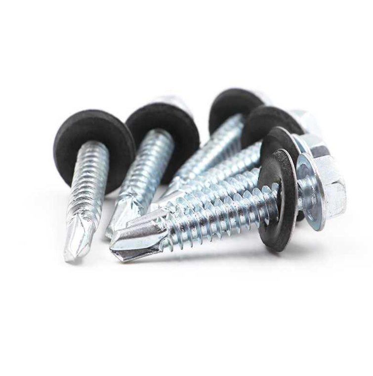 Galvanised Metal Hexagon Head Tek Wood Stainless Steel Hex Self Drilling Screw With epdm Washers Roofing Screw