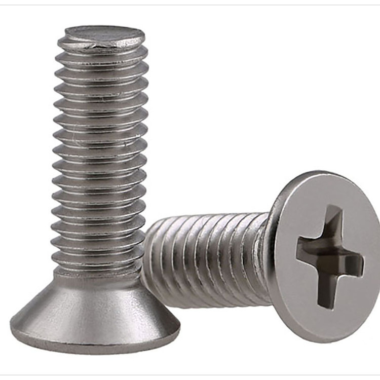 DIN965 Stainless steel Cross recessed countersunk head screw DIN 965 countersunk cross recessed machine screw