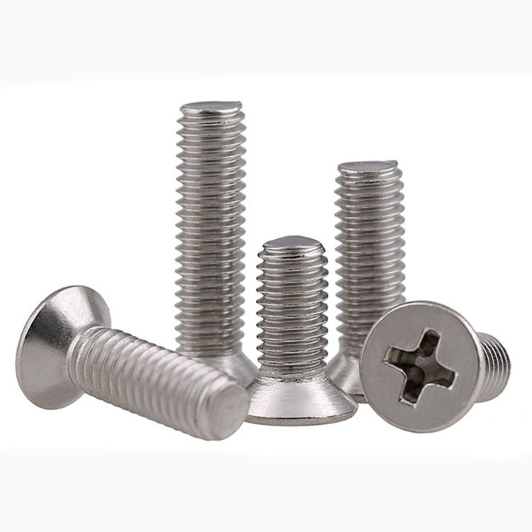 DIN965 Stainless steel Cross recessed countersunk head screw DIN 965 countersunk cross recessed machine screw