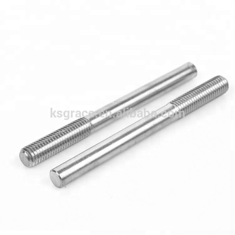 Stainless Steel Single End Studs Rod Double Thread Stud Threaded 38 All 10/24 Metal Steel Plastic Dowel Tube Rods