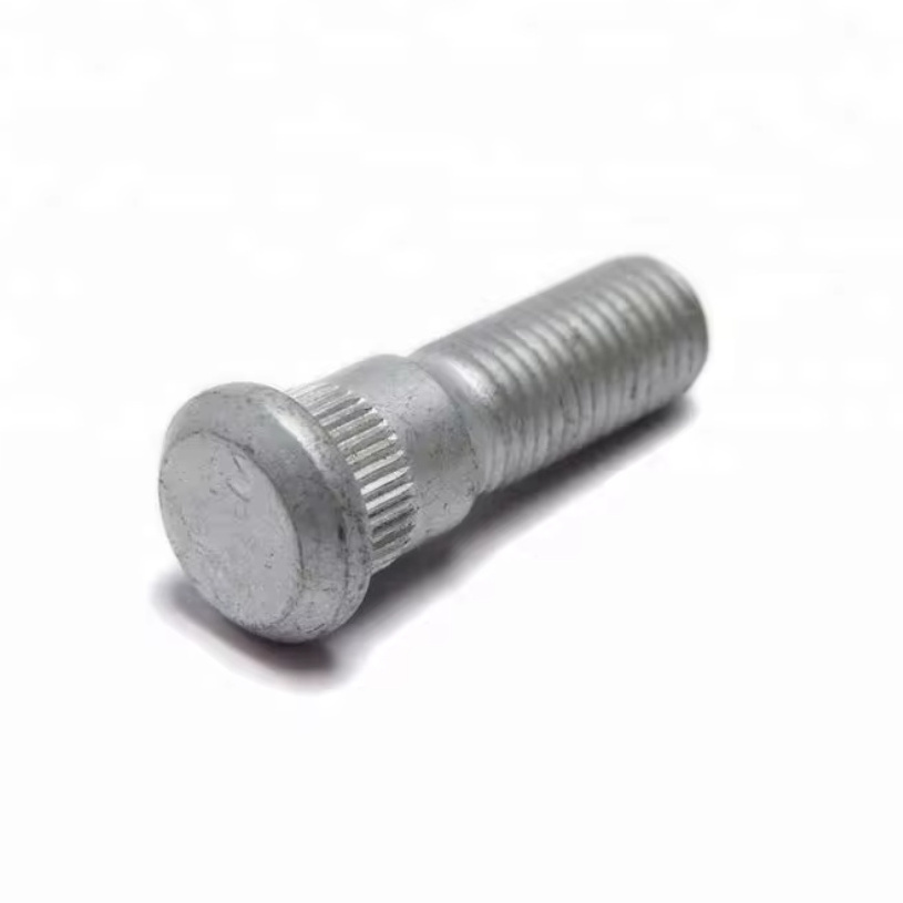 Carbon Steel Wheel Hub Bolt car auto high tensile knurl hub wheel bolt 10.9 grade hex 17 zinc wheel lug bolt