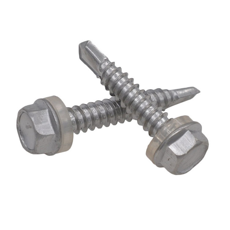 Hex Flange Head Self-Drilling Tek Screw Hexagon Washer Head Drilling Screws