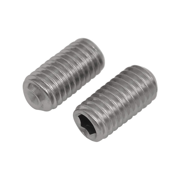 DIN 916 Allen Drive No Head Grub Set Screws DIN916 stainless Steel 316 Hexagon Socket Set Screws With Cup Point